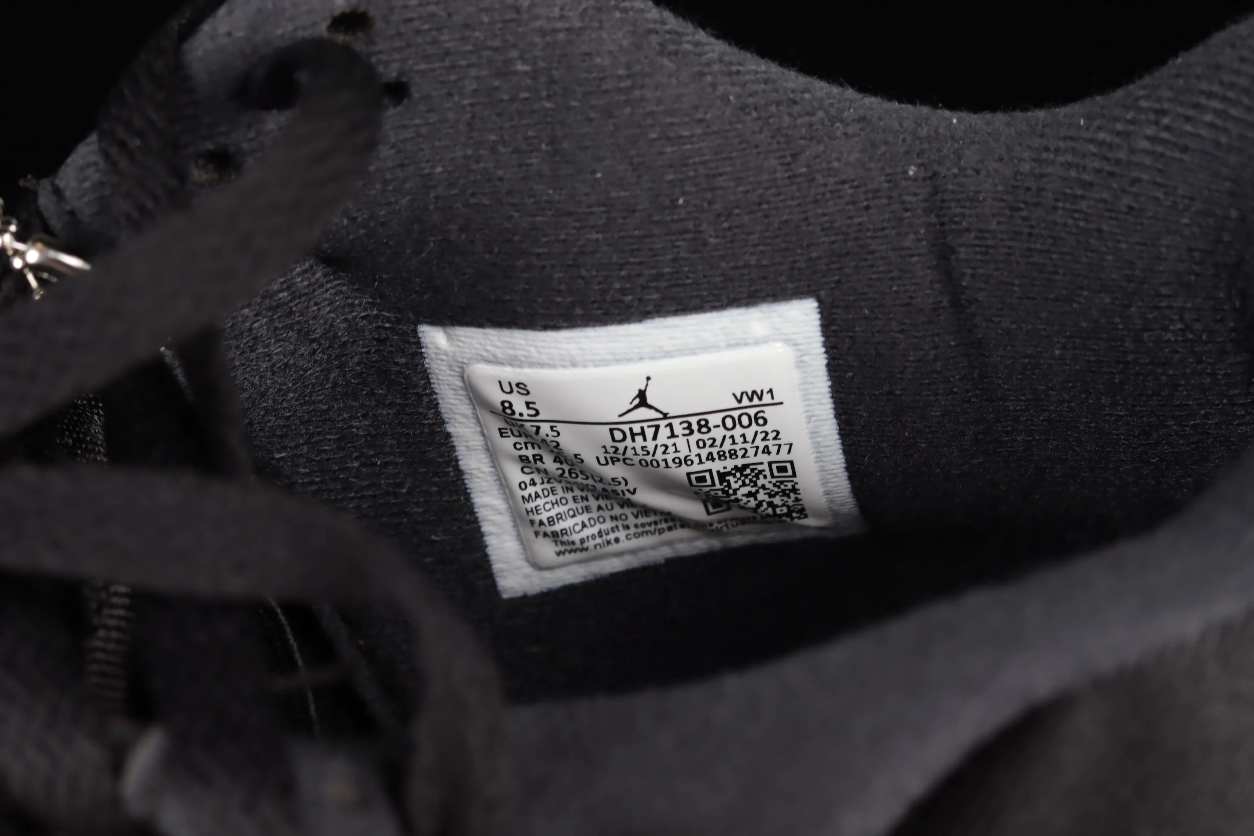 All categories Air Jordan Jordan series basketball shoes Air Jordan 4 L version Air Jordan 4 Retro "Olive Canvas" AJ4 Joe 4 black and gray denim DH7138-006